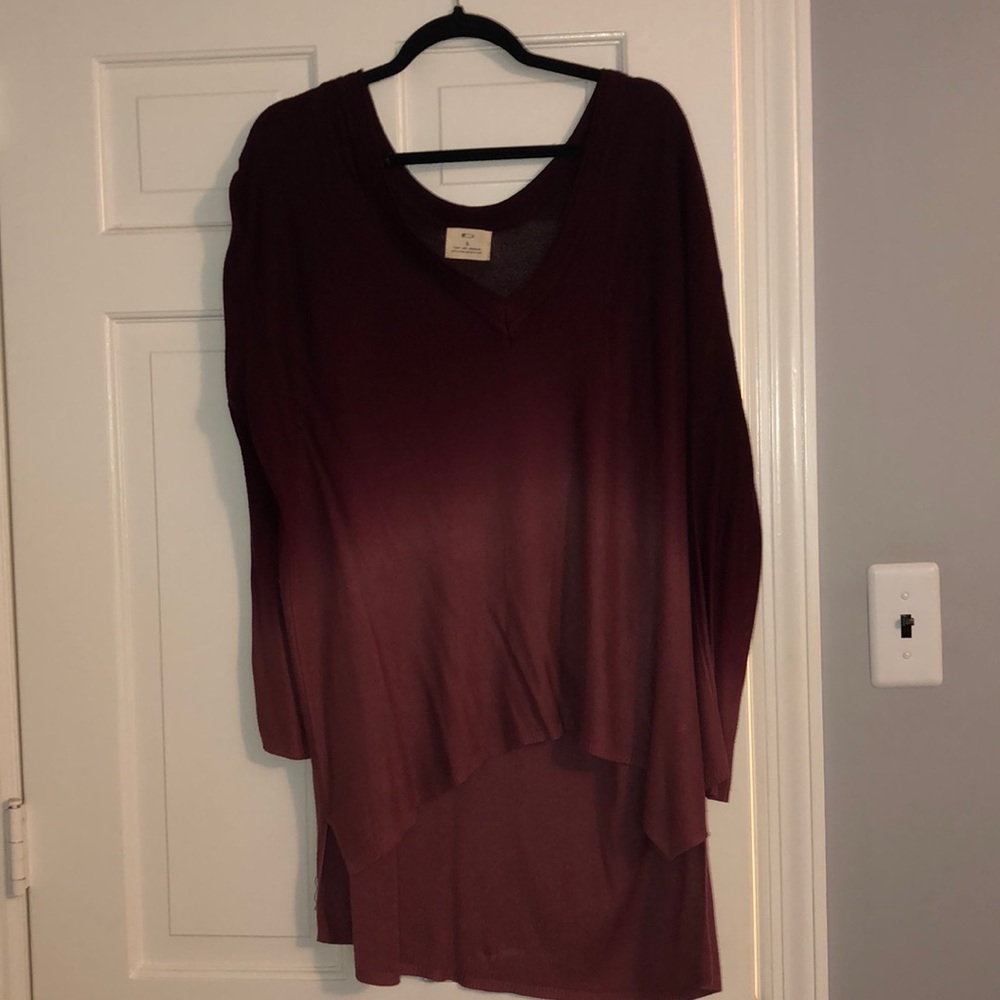 High low sweater